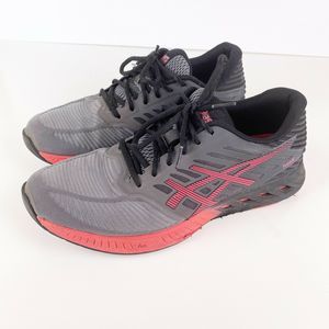 Asics | Shoes | Asics Fuzex T689n Charcoal Grey Pink Running Shoes |  Poshmark
